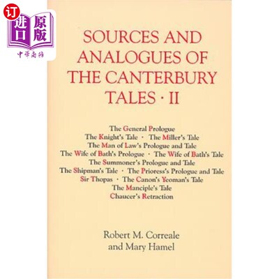 海外直订Sources and Analogues of the Canterbury Tales: Vol. II [Pb] 坎特伯雷故事的来源和类似物：第二卷（pb）