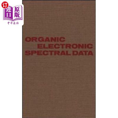 海外直订Organic Electronic Spectral Data, Volume 31, 1989 有机电子光谱数据，第31卷，1989