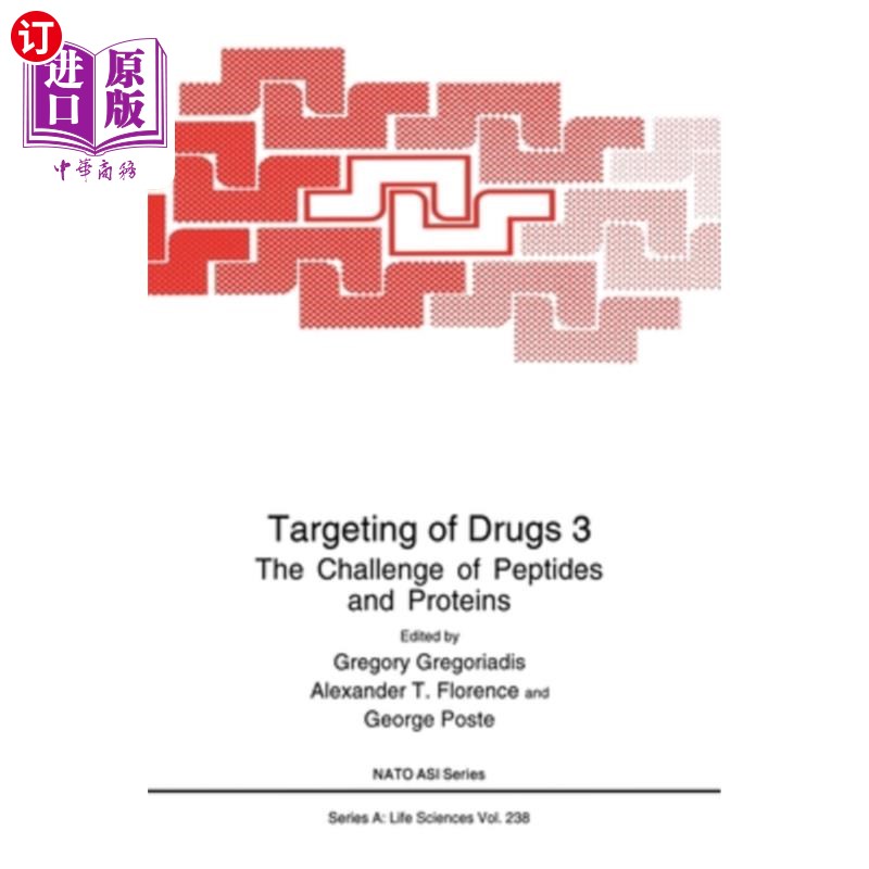 海外直订医药图书Targeting of Drugs, Volume 3:: The Challenge of Peptides and Proteins 药物靶向，第3卷:多肽和蛋白质