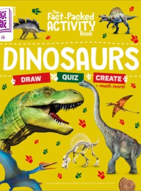 海外直订The Fact-Packed Activity Book: Dinosaurs 事实包装活动书:恐龙
