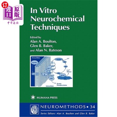 海外直订医药图书In Vitro Neurochemical Techniques 体外神经化学技术