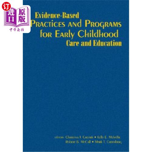 海外直订Evidence-Based Practices and Programs for Early Childhood Care and Education 幼儿保育和教育的循证实践和计划