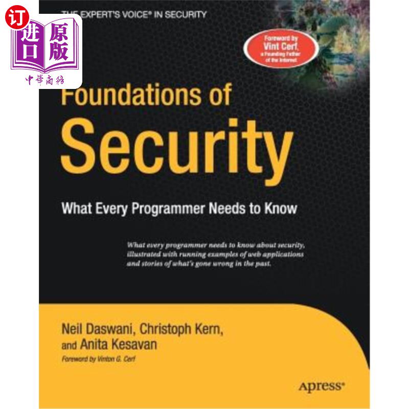 海外直订Foundations of Security: What Every Programmer Needs to Know 安全基础：每个程序员都需要知道的