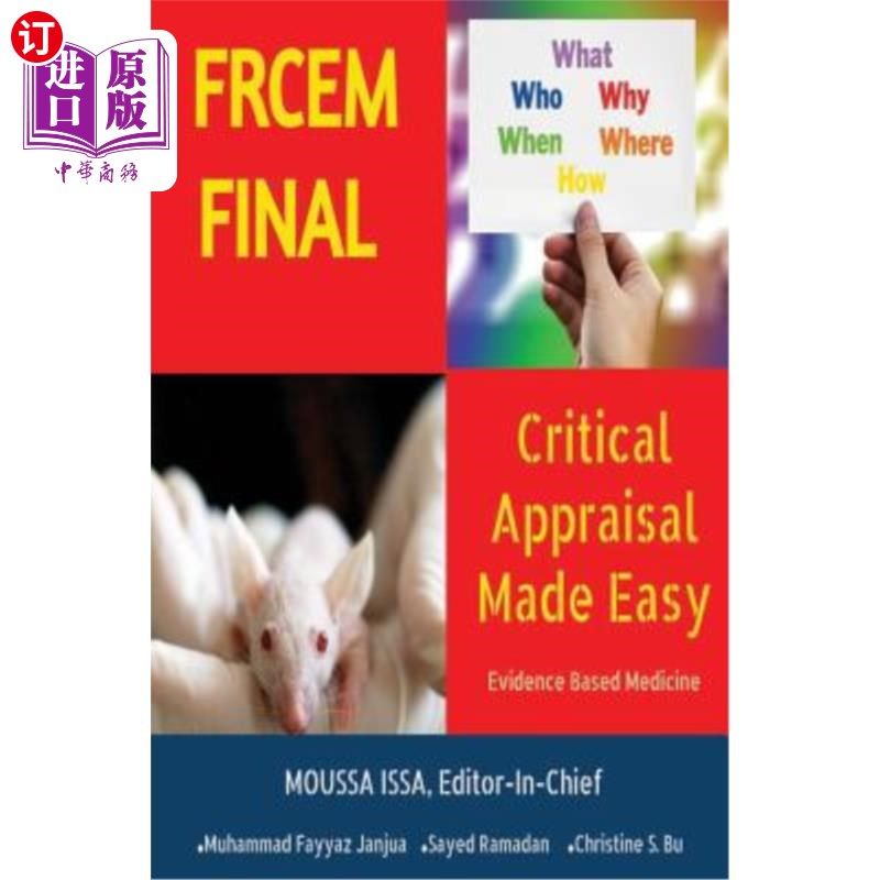 海外直订医药图书Frcem Final: CRITICAL APPRAISAL 