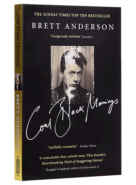 Suede山羊皮乐队主唱 布雷特安德森回忆录 漆黑清晨 英文原版 Brett Anderson Coal Black Mornings Suede山羊皮乐队周边Sued