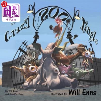 海外直订The Crazy Zoo Tangle: A Crackling Zoo Adventure for Kids Aged 4 - 94! 疯狂的动物园:一个噼里啪啦的动物园冒险
