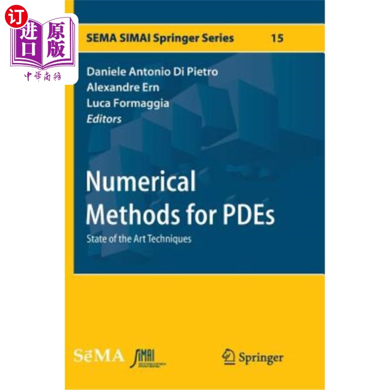 海外直订Numerical Methods for Pdes: State of the Art Techniques 偏微分方程的数值方法:先进的技术