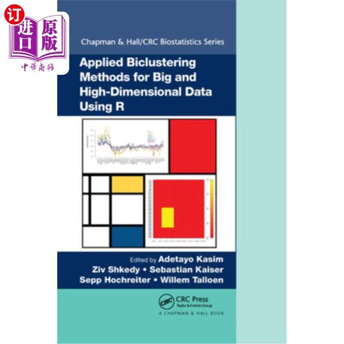 海外直订Applied Biclustering Methods for Big and High-Dimensional Data Using R 基于R的大、高维数据的双聚类方法