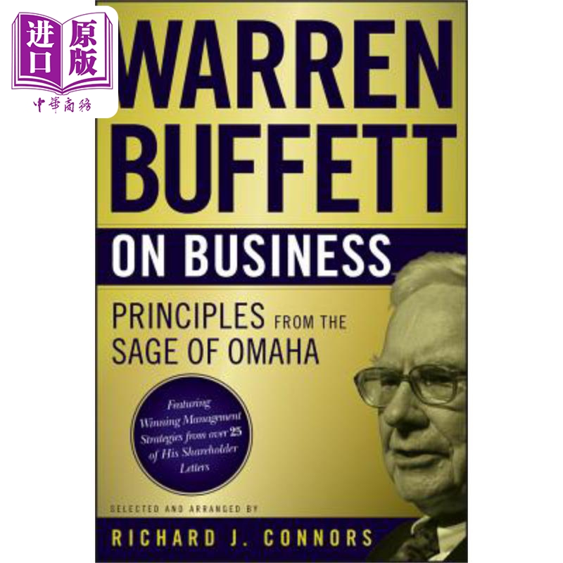 现货沃伦巴菲特谈商业奥马哈圣人原则 Warren Buffett On Business Principles From The Sage Of Omaha英文原�