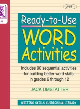 海外直订Ready-To-Use Word Activities: Unit 1, Includes 90 Sequential Activities for Buil 准备好使用的单词活动：第一