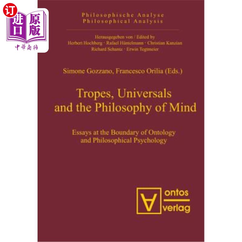 海外直订Tropes, Universals and the Philosophy of Mind 比喻、普遍性与心灵哲学