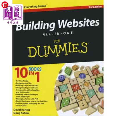 海外直订Building Websites All-in-One For Dummies, 3rd Edition 建设网站一体化傻瓜，第三版