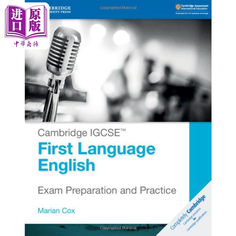 现货剑桥IGCSE一语言英语考试准备与实践Cambridge IGCSE First Language English Exam Preparation& Practice【中商原版】