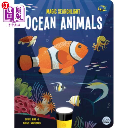 海外直订Magic Searchlight - Ocean Animals 神奇探照灯-海洋动物