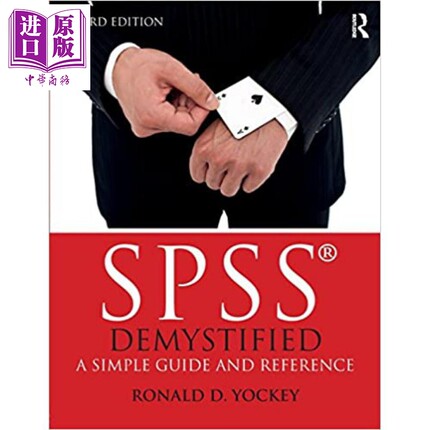 现货 SPSS其实很简单 豆瓣阅读 英文原版 SPSS Demystified A Simple Guide and Reference Ronald D Yockey【中商原版】