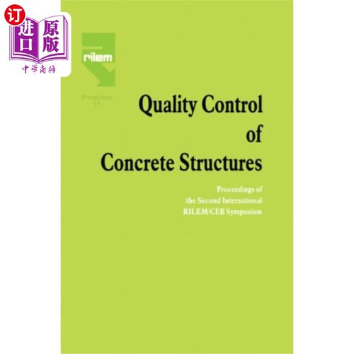海外直订Quality Control of Concrete Structures 混凝土结构的质量控制