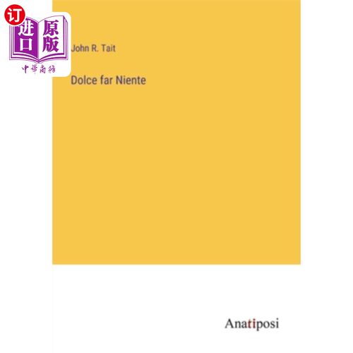海外直订Dolce far Niente 亲爱的尼恩特