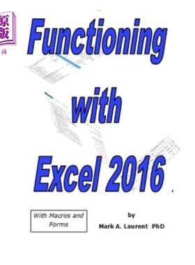 海外直订Functioning with Excel 2016 使用Excel 2016