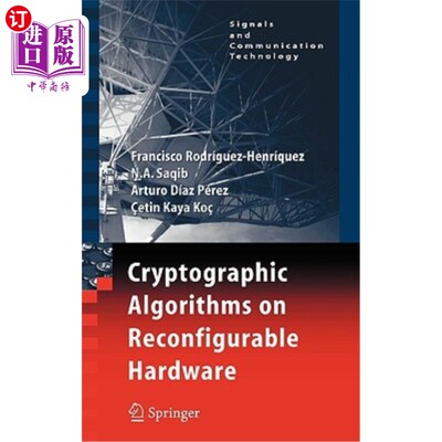 海外直订Cryptographic Algorithms on Reconfigurable Hardware 可重构硬件的密码算法