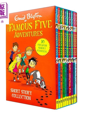 五个小伙伴历险记10本盒装 610-740L The Famous Five Adventures Short Story Collection 英文原版儿童文学读物【中商原版】