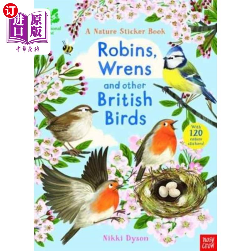 海外直订National Trust: Robins, Wrens and other British ... 国家信托:知更鸟，鹪鹩和其他英国鸟类