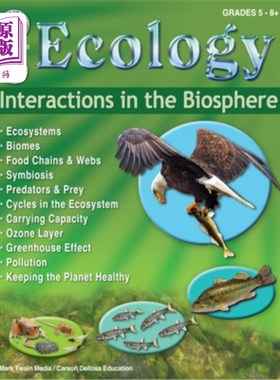 海外直订Ecology: Interactions in the Biosphere Workbook 生态学：生物圈工作手册中的相互作用