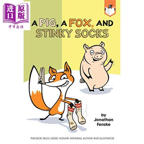 A Pig a Fox and Stinky Socks 2 英文原版 兰登桥梁小读本猪和狐狸的故事 2 全英文儿童少儿亲子绘本【中商原版】