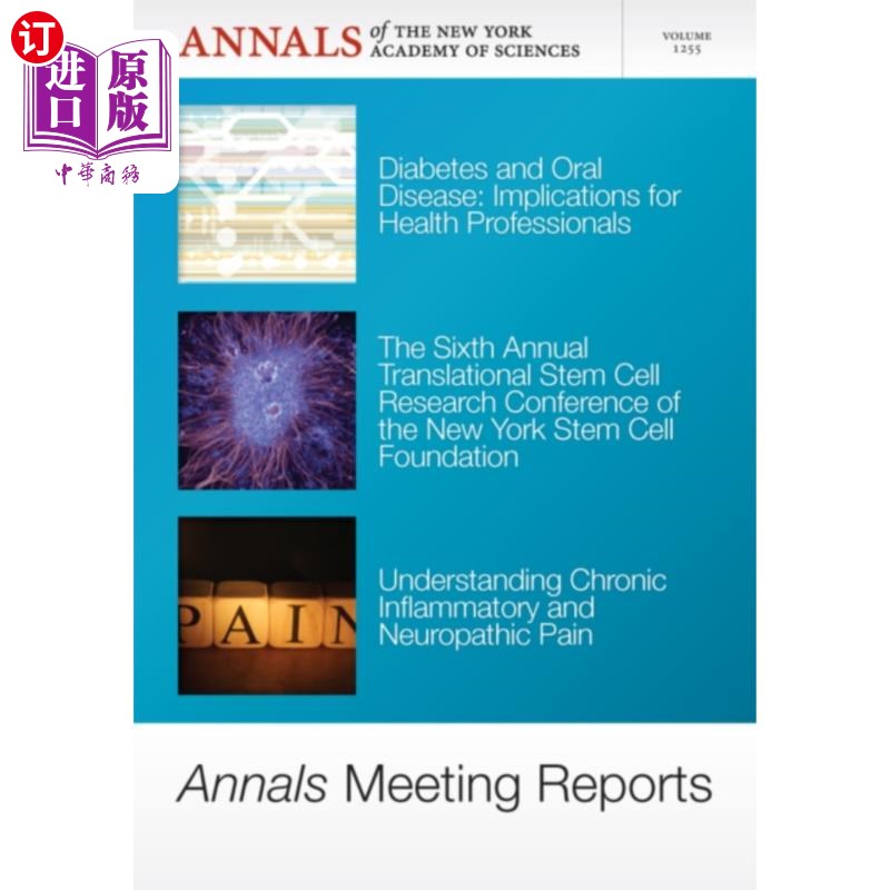 海外直订医药图书Annals Meeting Reports, V1255, Diabetes and Oral... 年鉴会议报告-糖尿病和口腔疾病,干细胞和慢性炎症
