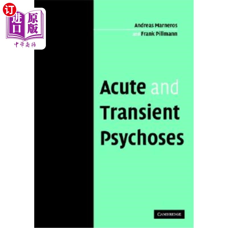 海外直订医药图书Acute and Transient Psychoses 急性和短暂性精神病