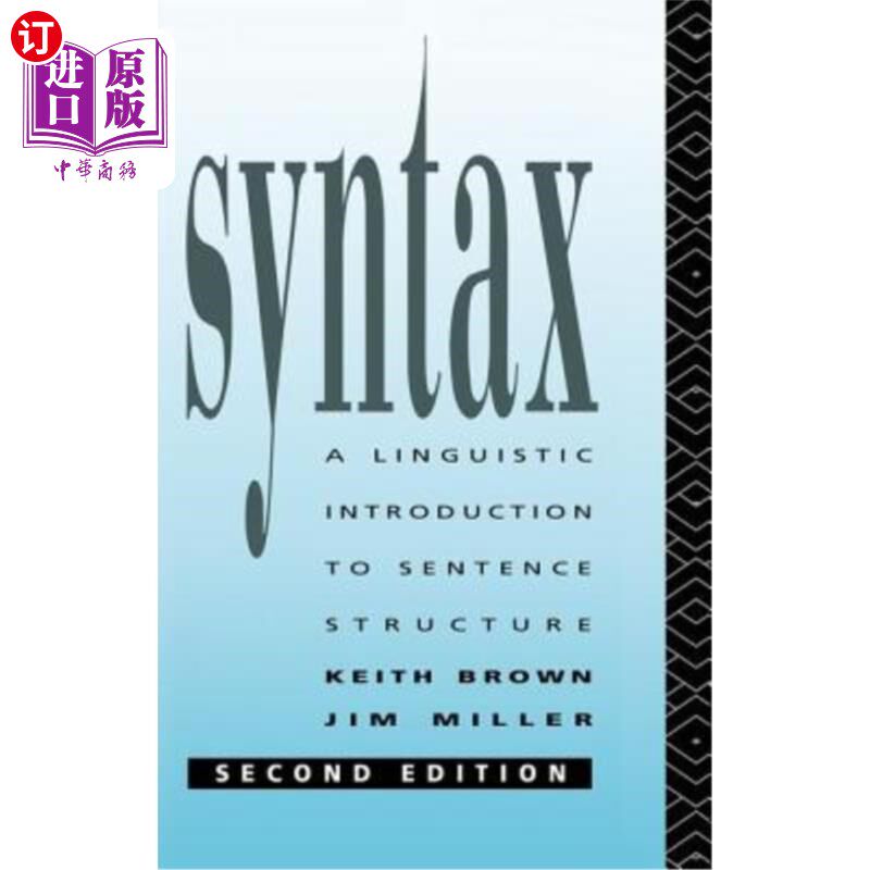 海外直订Syntax: A Linguistic Introduction to Sentence Structure 句法:句子结构的语言学导论