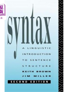 海外直订Syntax: A Linguistic Introduction to Sentence Structure 句法：句子结构的语言学导论
