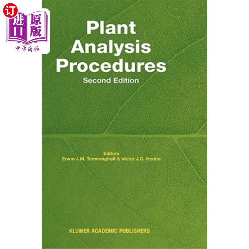海外直订Plant Analysis Procedures 工厂分析程序