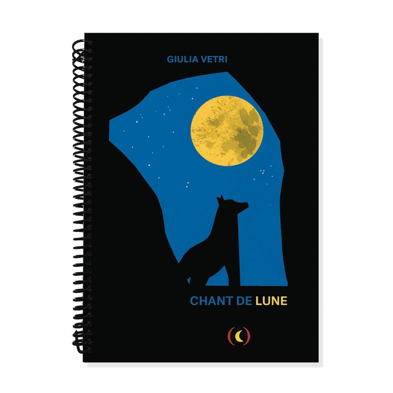 【法文版】法文剪纸绘本 月亮颂歌 CHANT DE LUNE 法文原版 Giulia Vetri 礼品书【中商原版】