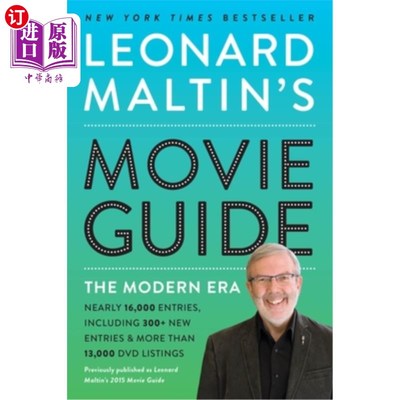 海外直订Leonard Maltin's Movie Guide: The Modern Era, Previously Published as Leonard Ma 伦纳德·马丁的电影指南:现代