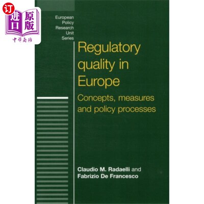 海外直订Regulatory Quality in Europe 欧洲的监管质量