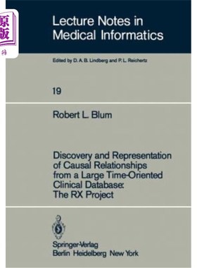 海外直订医药图书Discovery and Representation of Causal Relationships from a Large Time-Oriented  从大型面向时间的临