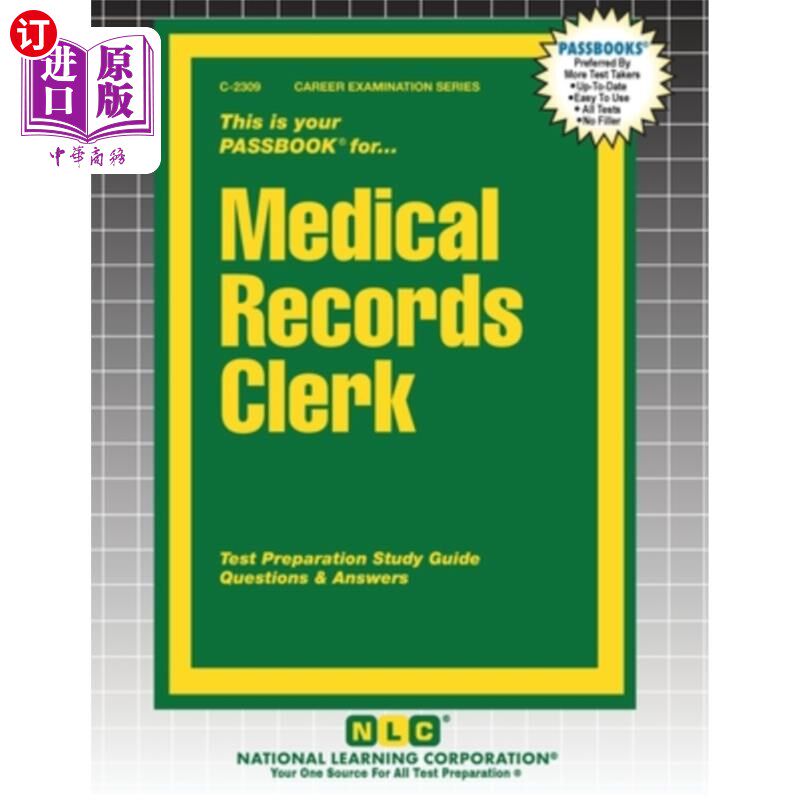海外直订Medical Records Clerk 医疗记录书记