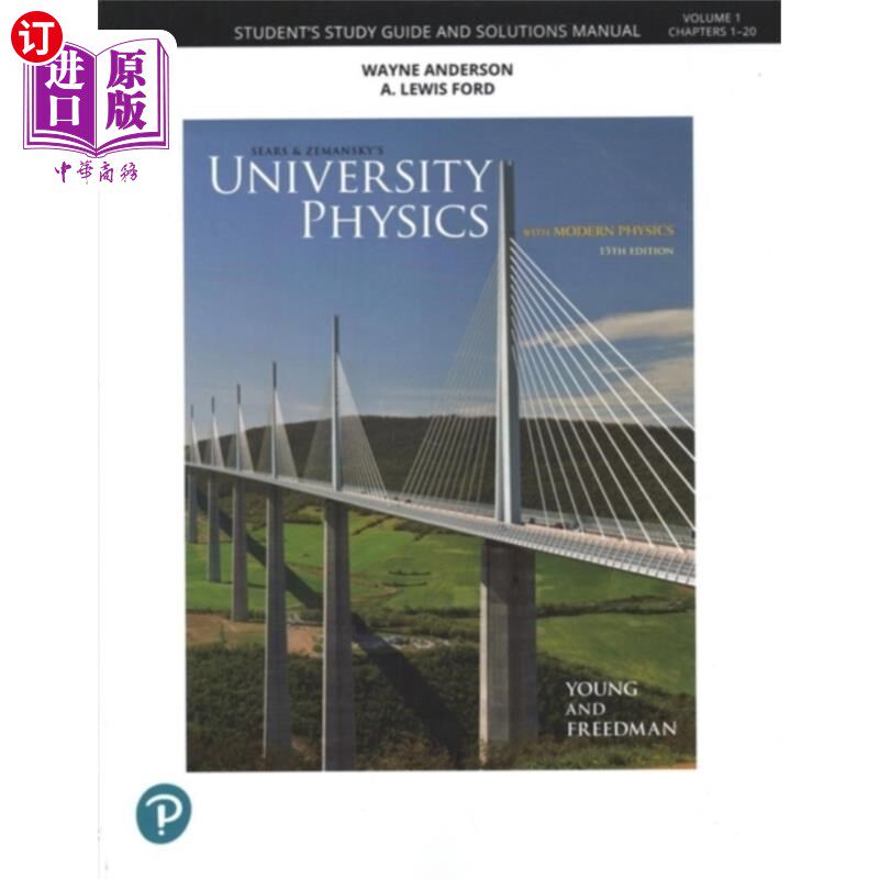 海外直订Student Study Guide and Solutions Manual for Uni... 学生学习指南和解决方案手册大学物理卷1 (Chs 1-20)