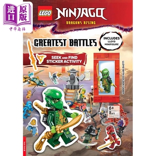 预售 乐高幻影忍者 伟大战役寻宝贴纸活动书 LEGO NINJAGO 英文原版 LEGO【中商原版】