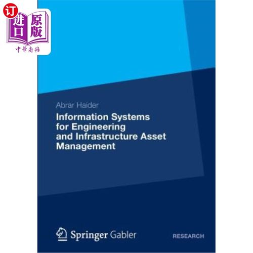 海外直订Information Systems for Engineering and Infrastructure Asset Management 工程和基础设施资产管理信息系统