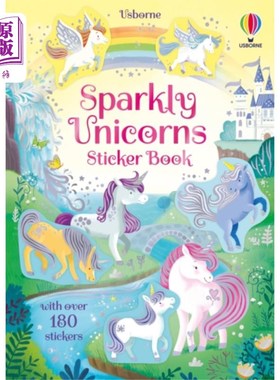 海外直订Sparkly Unicorns Sticker Book 闪亮的独角兽贴纸书