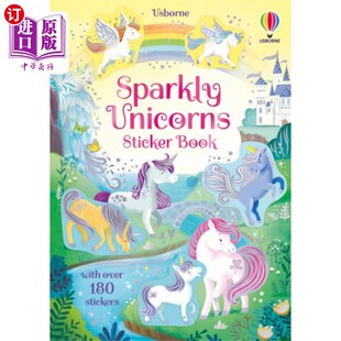 海外直订Sparkly Unicorns Sticker Book 闪亮的独角兽贴纸书