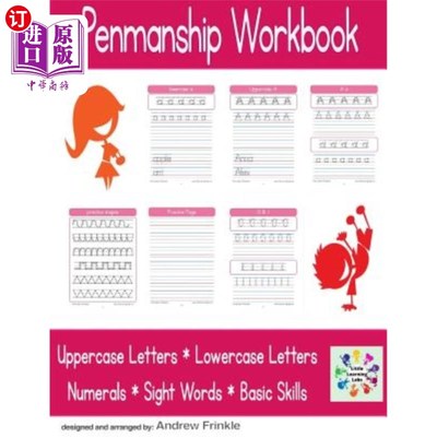 海外直订Penmanship Workbook 书法练习册