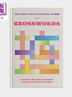 100个减压填字游戏 英文原版 100 Stress Relieving Crossword Puzzles Maria Shriver 益智游戏【中商原版】