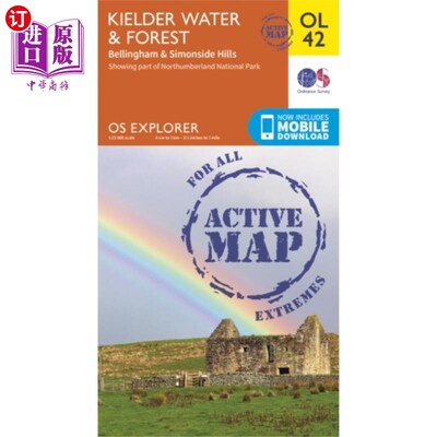 海外直订Kielder Water & Forest, Bellingham & Simonside H... 基尔德水与森林，贝灵汉和西蒙赛德山