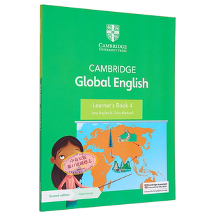 Cambridge Global English Learners Book 4 Primary ESL 剑桥全球英语学习第4册 剑桥小学英语 带数字访问1年【中商原版】