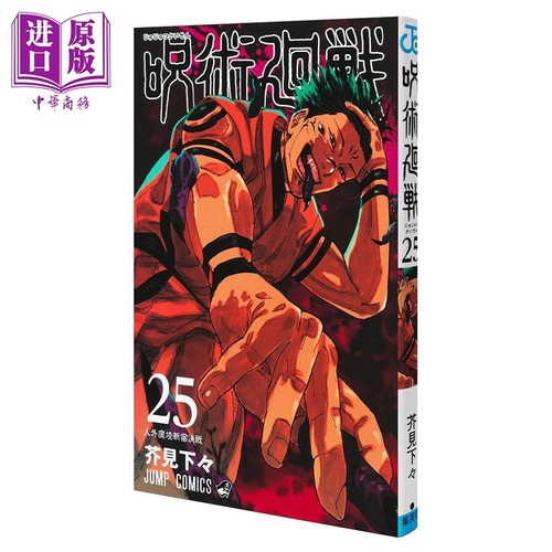 漫画 咒术回战 25 芥见下下 集英社 五条悟 两面宿傩 虎杖悠仁 乙骨忧太 日文原版漫画书 呪術廻戦【中商原版】