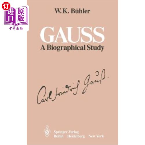 海外直订Gauss: A Biographical Study 高斯：传记研究