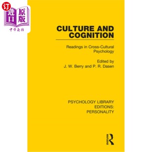 海外直订Culture and Cognition: Readings in Cross-Cultural Psychology 文化与认知:跨文化心理学读本