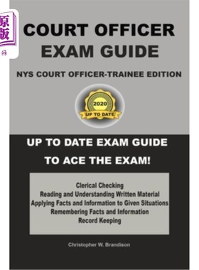 海外直订NYS Court Officer-Trainee Exam Guide 纽约法院官员学员考试指南